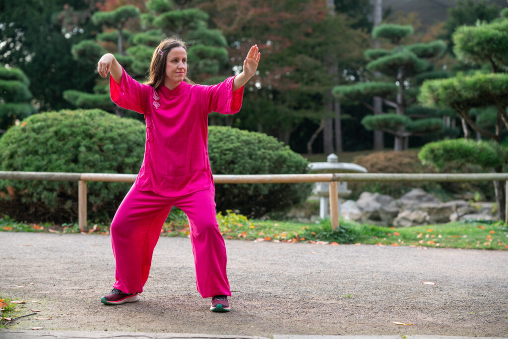 Tai Chi im Park in Düsseldorf